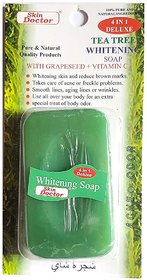 Skin Doctor 4 in 1 Whitening soap with Grapeseed  Vitamin c 80g Soap Thailand Product (Tea Tree Whitening (Acne, Odor))