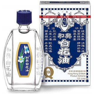 Generic 3 Bottles Hoe Hin - White Flower Embrocationpak Fah Yeow 10ml Pack