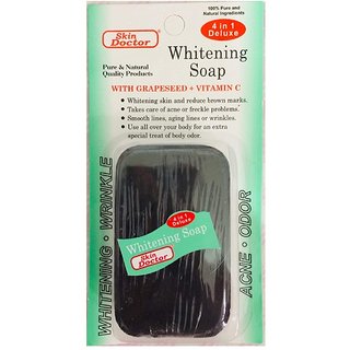 Skin Doctor 4 in 1 Whitening soap with Grapeseed  Vitamin c 80g Soap Thailand Product (Whitening Soap (Acne Odor))
