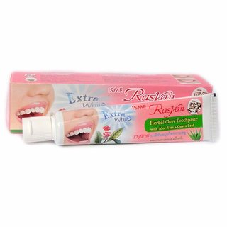                       Isme Rasyan Herbal Clove Toothpaste, Extra White - 30g                                              