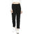 Dollar Missy Women Straight Fit Solid Cigarette Trousers- Black