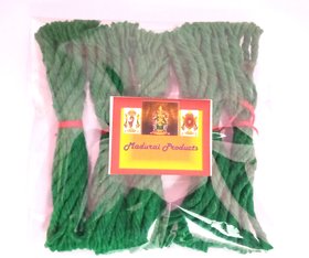 MADURAI PRODUCTS KUBERA GREEN WICKS  Thiri Jyoti Bhatti 50 PIECES THIRI WICKS Length  5 cm X Height 5 cm X Width 1CM