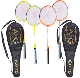 AXG NEW GOAL Persistent Badminton Rackets Set of 4 Badminton Kit