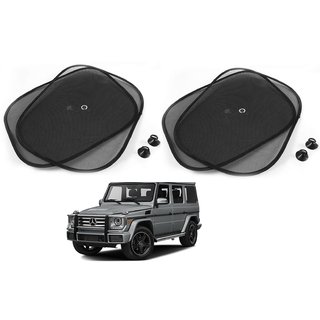 Kozdiko Black Color Chipkoo Car Window Side Sunshade Curtains Set Of 4 Pcs For Mercedes Benz G-Class