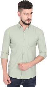 BRAINBELL Men's Green Regular Fit Casual Shirt