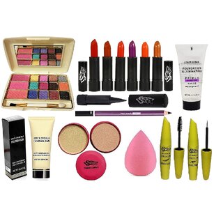                       Swipa new fashion makeup combo-SDL210026(12colour eyeshadow, foundation(60)ml, primer, eyebrow pencil, eyeliner, m                                              