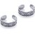 Antique Leaf Silver Toe Ring-TR457