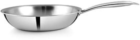 pnb kitchenmate TRIPLY FRY PAN-20Cms-1.0Ltr Fry Pan 20 cm diameter (Stainless Steel, Non-stick, Induction Bottom)
