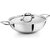 PNB Kitchenmate Kadhai 26 cm with Lid (Stainless Steel, Aluminium, Non-stick, Induction Bottom)