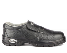Blackburn Black Slip on Leather Safety Shoes