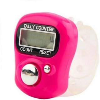 Raviour Lifestyle Mini Hand Tally Counter Finger Ring Digital Electronic Head Count,Japa Counter (Pack of 1)