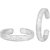 Floret Graving Silver Toe Ring-TRRD032