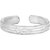 Floret Graving Silver Toe Ring-TRRD032