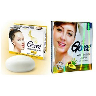original Goree whitening cream with Goree whitening soap 135g (1+1)