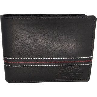                       GARGI Men Black Genuine Leather Wallet                                              