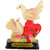 KESAR ZEMS Capodimonte Statue Of LOVE BIRDS DOVE FIGURINE - F (5 X 4 X 7 CM) Multicolor