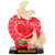 KESAR ZEMS Capodimonte Statue Of LOVE BIRDS DOVE FIGURINE - G (9 X 6 X 13 CM) Multicolor