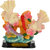 KESAR ZEMS Capodimonte Statue Of LOVE BIRDS DOVE FIGURINE - I (10 X 5 X 9 CM) Multicolor