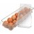 H'ENT Unbreakable Acrylic 14 Egg box Trays for Refrigerator with Lid