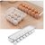 H'ENT Combo of 12 And 14 Egg box Trays for Refrigerator with Lid Unbreakable Acrylic