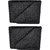 GARGI Men Black Genuine Leather Wallet (Set of 2)