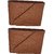 GARGI Men Tan Artificial Leather Wallet (Set of 2)