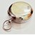 Brass chrome finish compass lid push button Leather cover Gift