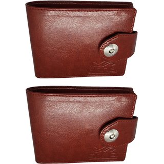                       GARGI Men Brown Artificial Leather Wallet ! Combo offer                                              