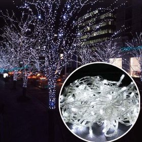 12 meter white led string light lari for Diwali, Christmas , wedding and other functions
