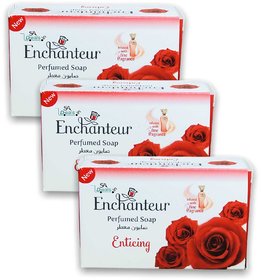 Enchanteur Perfumed Enticing Soap 125gm (Made In UAE) Imported (Pack Of 3)
