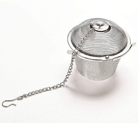 Mugdha Enterprise 1pcs Stainless Steel Tea Filter Infuser, Silver