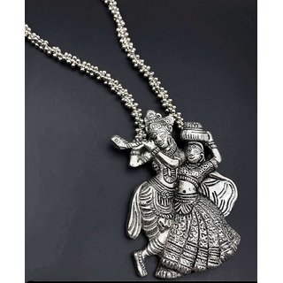 Radha Krishna Silver Locket 2024 www.alhudapk