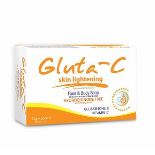                       Gluta C Intense Vitamin C Face And Body Whitening Soap 135g                                              