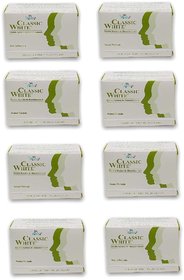 Classic White Skin Whitening Soap (Pack of 8, 85g Each)