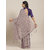 Meia Purple Casual Poly Georgette Solid Saree With Unstitched Blouse