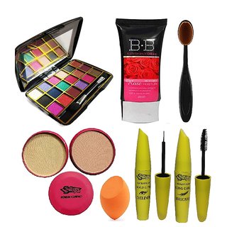                       SWIPA makeup combo kit 8188(18 eyeshdow, bb rose,blending brush,2in1 compact,puff, mascara,eyeliner (SDL210081                                              