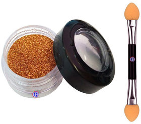 Ritz Accessories Eye Shimmer Color Gold No-6 + Eyeshadow Aplicater Sponge brush 1pcs