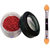 Ritz Accessories Eye Shimmer Color Red No-5 + Eyeshadow Aplicater Sponge brush 1pcs