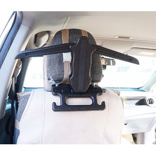                       Gola International Multipurpose Car Back Seat Headrest Coat Hanger Multi-Purpose Storage Suit Shirts Jacket Cloth Rack                                              