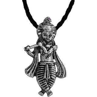                       Sullery Lord Shree RadhaKrishna Locket Chain  Silver  Brass Pendant                                              