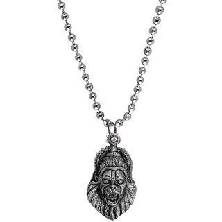                       Sullery Lord Narasimha Vishnu Venkatesha Locket  Chain  Silver  Brass Pendant                                              