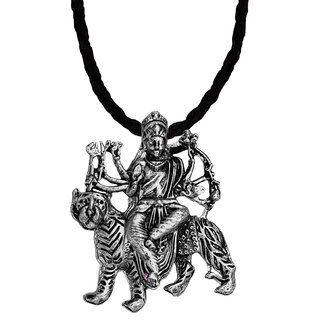                       Sullery Lord Ma Durga  Kali  Parvati Locket Chain  Silver  Brass Pendant                                              