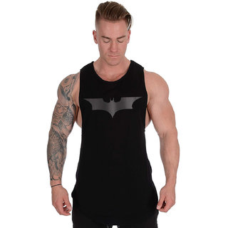                       THE BLAZZE 0029 Men's Sleeveless T-Shirt Gym Tank Gym Stringer Tank Tops Muscle Gym Bodybuilding Vest Fitness Workout Tr                                              