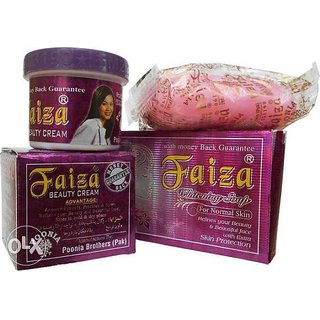                       FAIZA BEAUTY CREAM WITH FAIZA WHITENING SOAP (COMBO PACK )                                              