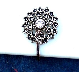Indian Designer Gold Plated Stud Clip On Fake Nose Pin Bollywood Fashion Women And Girls Jewelry