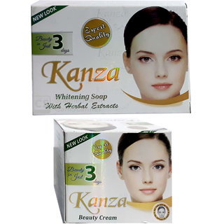                       Kanza Combo Whitening Soap And Beauty Cream 135g                                              