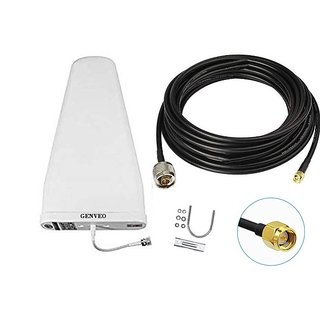 Buy Genveo 4g Lte Outdoor Hg Antenna For Tp Link Mr100 4g Router Antenna 10m Cable Online 3699 From Shopclues