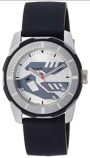 Buy Fastrack Round Dial Silver Stainless Steel Strap Analog Watch