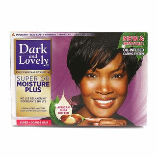 Dark  Lovely Relaxer with Moisture Seal Plus Shea Butter Kit, Super #Imported