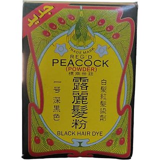                       Peacock Powder Black Hair Dye 6g                                              